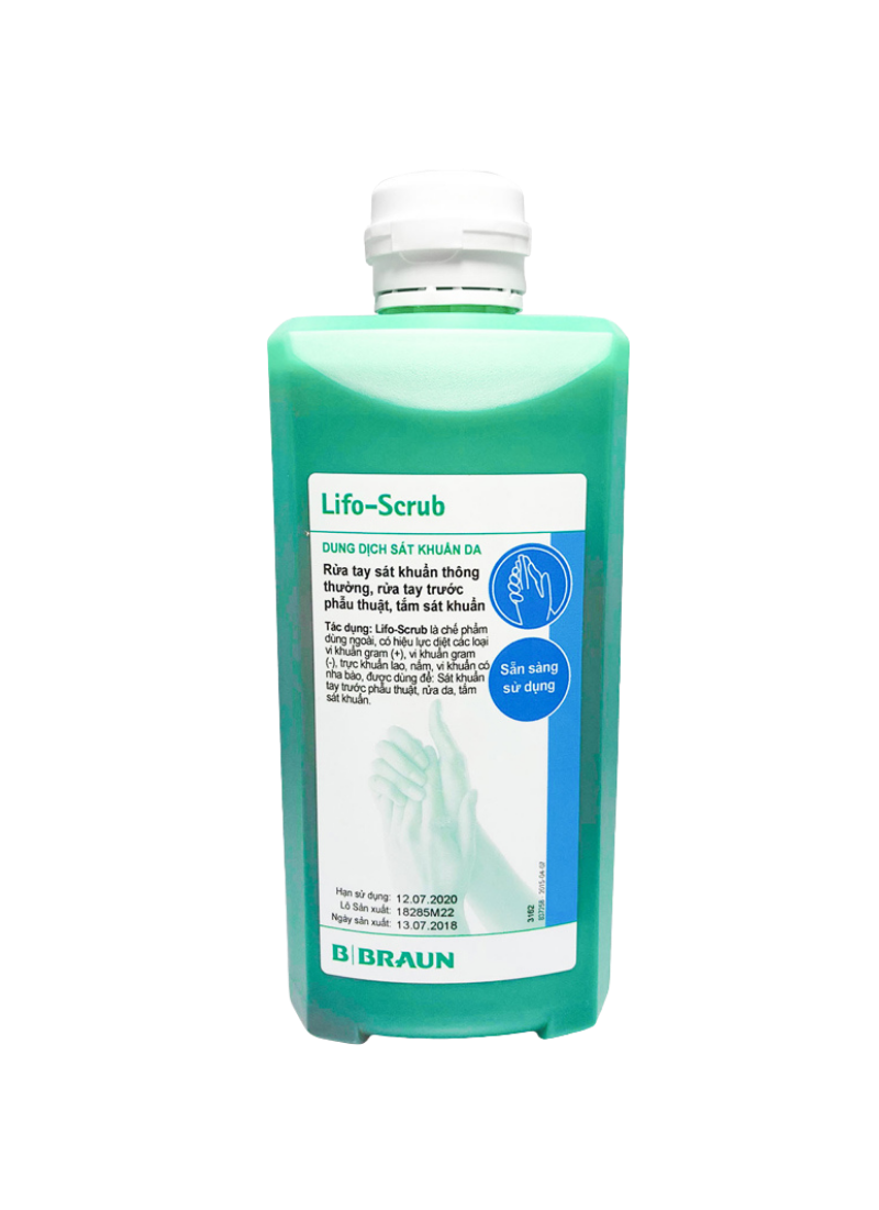 Dung dịch sát khuẩn da LIFO SCRUB BOTTLE 500ml