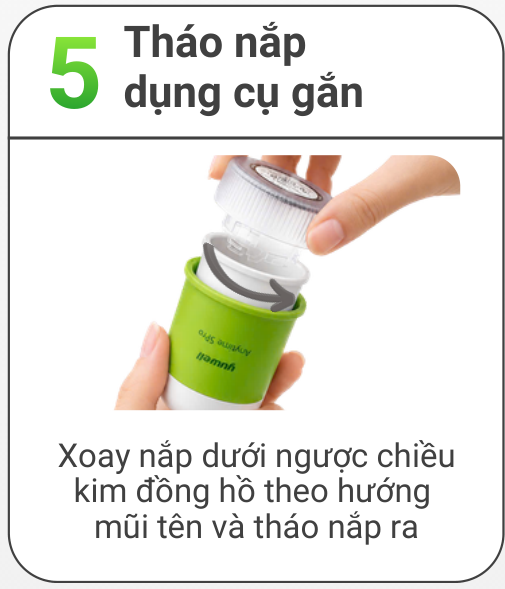 Bước 5: Tháo nắp dụng cụ gắn
